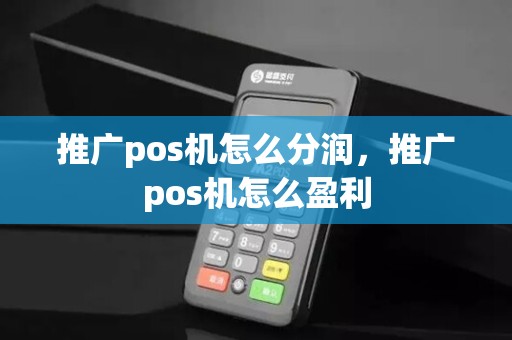 推广pos机怎么分润，推广pos机怎么盈利