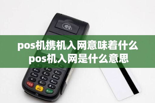 pos机携机入网意味着什么 pos机入网是什么意思