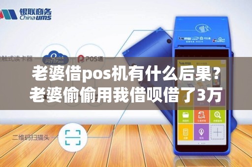 老婆借pos机有什么后果?老婆偷偷用我借呗借了3万