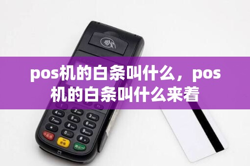 pos机的白条叫什么，pos机的白条叫什么来着