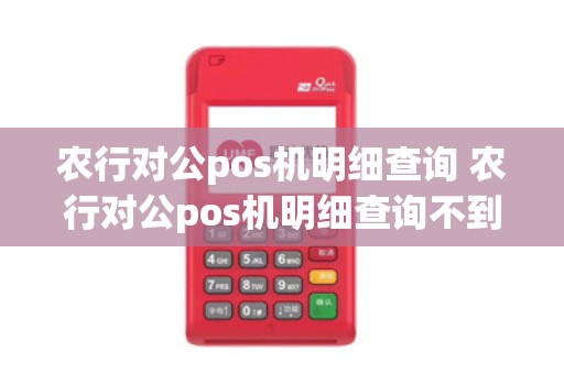农行对公pos机明细查询 农行对公pos机明细查询不到