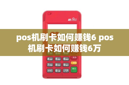 pos机刷卡如何赚钱6 pos机刷卡如何赚钱6万