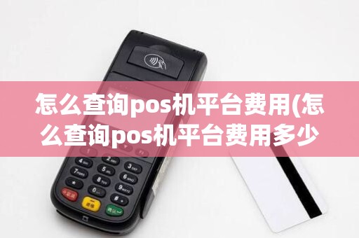 怎么查询pos机平台费用(怎么查询pos机平台费用多少)