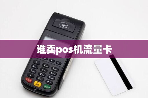 谁卖pos机流量卡