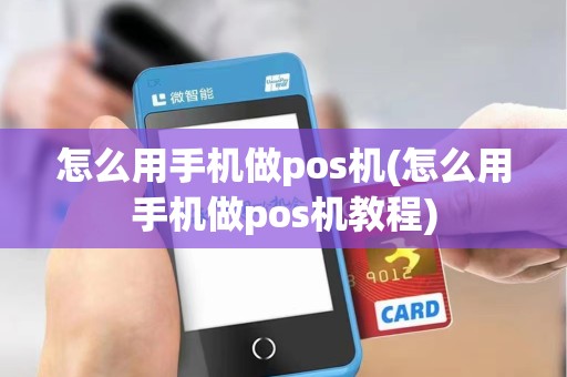怎么用手机做pos机(怎么用手机做pos机教程)